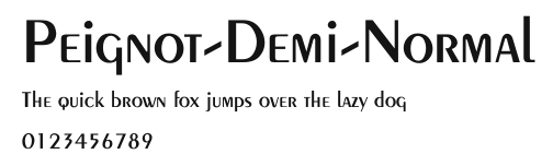 Peignot-Demi-Normal Preview
