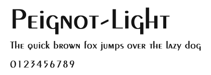 Peignot-Light Preview