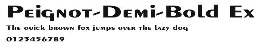 Peignot-Demi-Bold Ex Preview