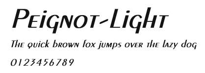 Peignot-Light Preview