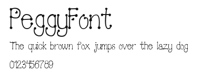 PeggyFont Preview