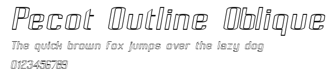 Pecot Outline Oblique Preview