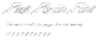Pauls Poison Font Preview