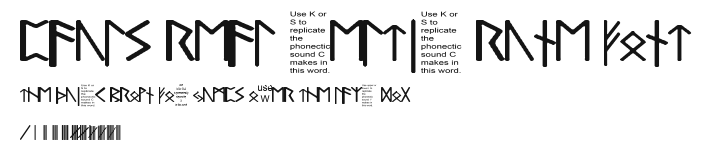 Pauls Real Celtic Rune Font Preview