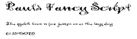 Pauls Fancy Script Preview