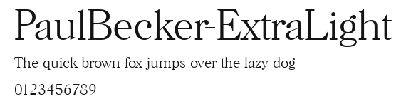 PaulBecker-ExtraLight Preview