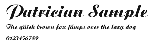 Patrician Sample Preview