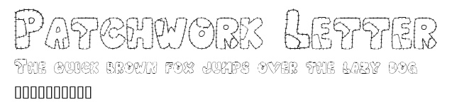 Patchwork Letter Preview