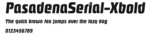 PasadenaSerial-Xbold Preview