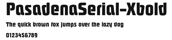 PasadenaSerial-Xbold Preview