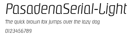 PasadenaSerial-Light Preview