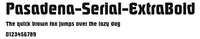 Pasadena-Serial-ExtraBold Preview