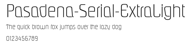 Pasadena-Serial-ExtraLight Preview
