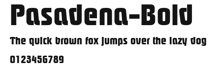 Pasadena-Bold Preview
