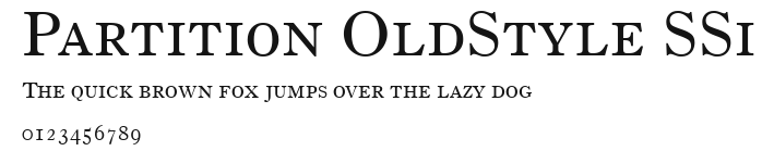 Partition OldStyle SSi Preview