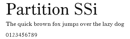 Partition SSi Preview