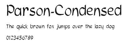 Parson-Condensed Preview