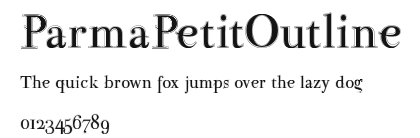 ParmaPetitOutline Preview
