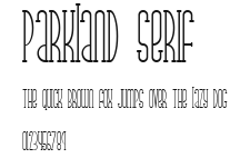 Parkland Serif Preview