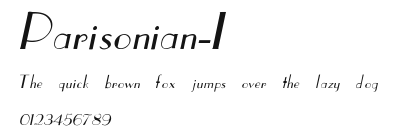Parisonian-I Preview