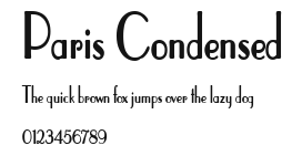 Paris Condensed Preview