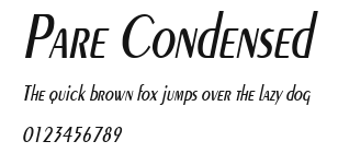 Pare Condensed Preview