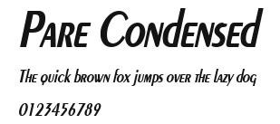 Pare Condensed Preview