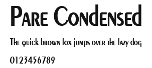 Pare Condensed Preview