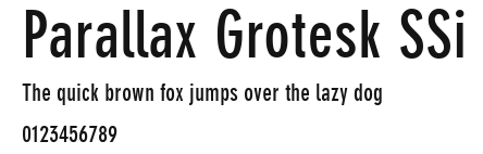 Parallax Grotesk SSi Preview
