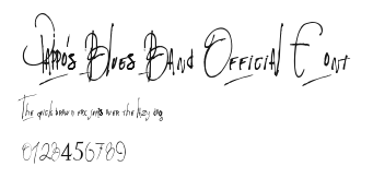 Pappo's Blues Band Official Font Preview