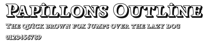 Papillons Outline Preview