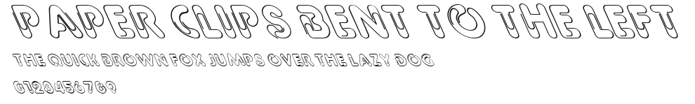 Paper Clips Bent to the Left Preview