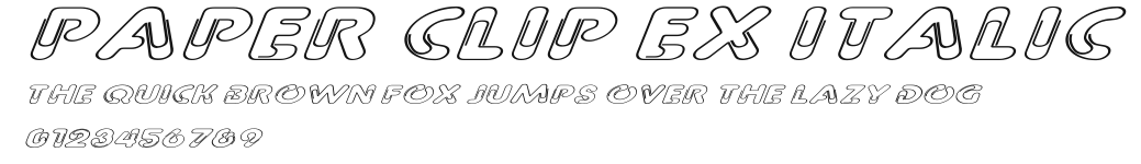Paper Clip Ex Italic Preview
