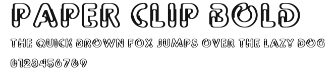 Paper Clip Bold Preview