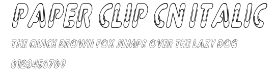 Paper Clip Cn Italic Preview