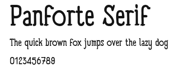 Panforte Serif Preview