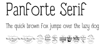 Panforte Serif Preview