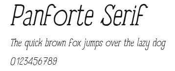 Panforte Serif Preview