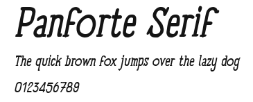 Panforte Serif Preview
