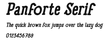 Panforte Serif Preview