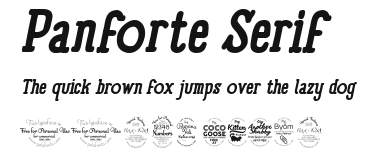Panforte Serif Preview