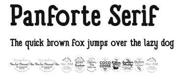 Panforte Serif Preview