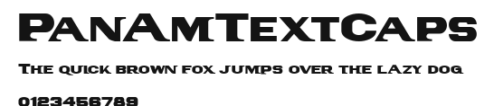 PanAmTextCaps Preview