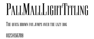 PallMallLightTitling Preview