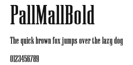 PallMallBold Preview
