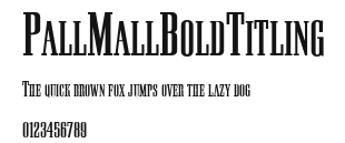 PallMallBoldTitling Preview