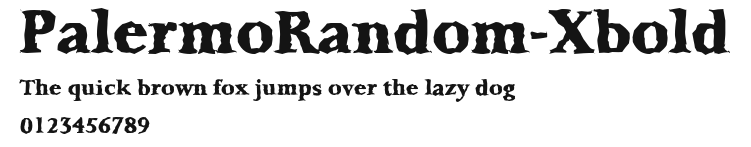 PalermoRandom-Xbold Preview