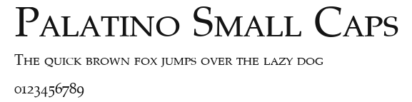 Palatino Small Caps Preview