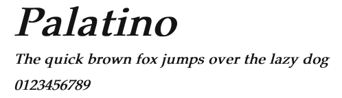 Palatino Preview