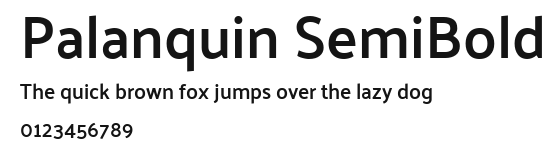 Palanquin SemiBold Preview